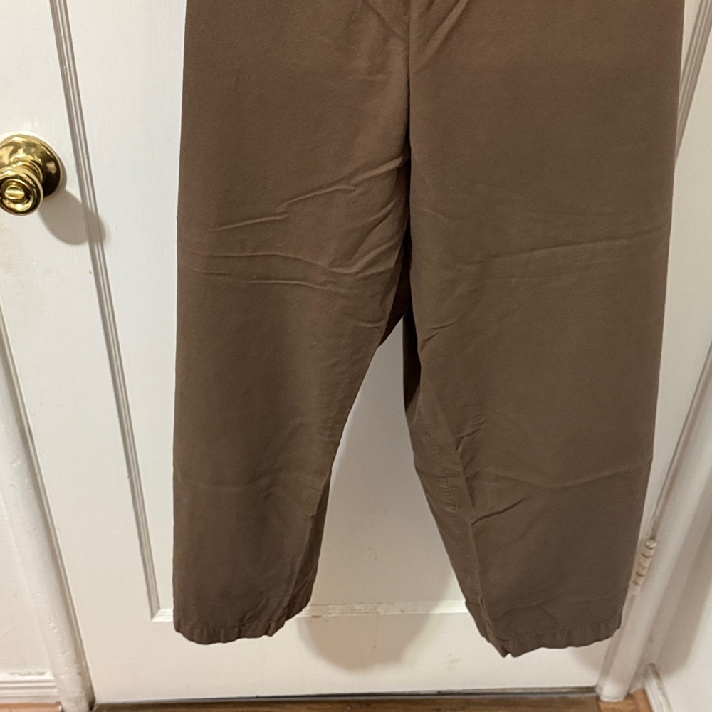 Eileen Fisher Olive Wide Leg Pants - Picture 9 of 16